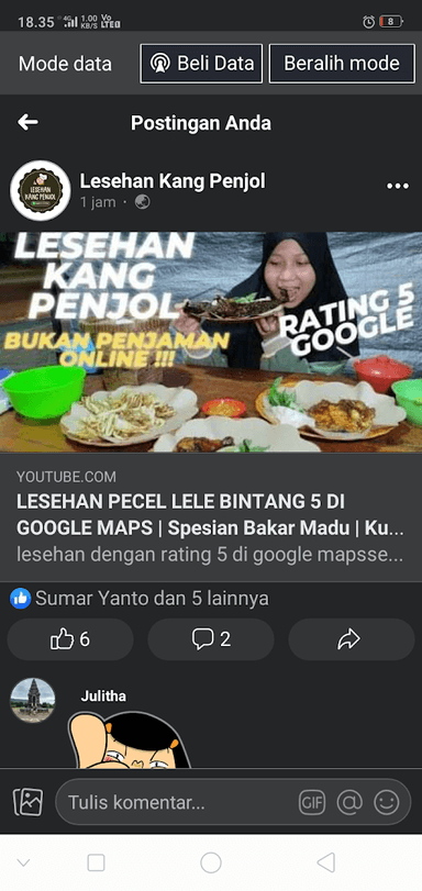 LESEHAN KANG PENJOL