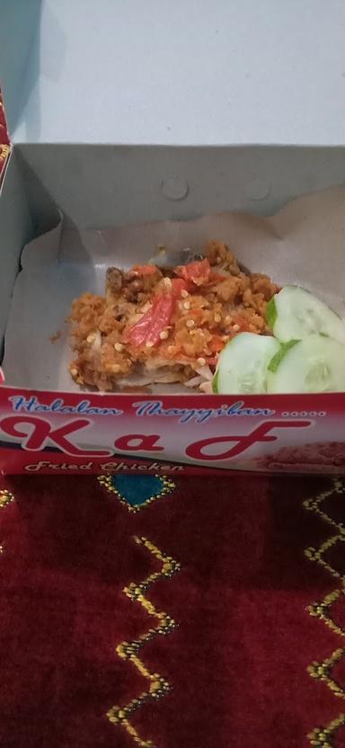 KAF FRIEDCHICKEN GEPREK DAN NASI KEBULI