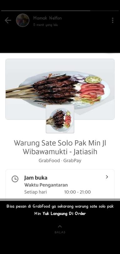 WARUNG SATE SOLO PAK MIN