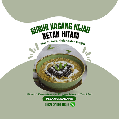 BUBUR KACANG HIJAU DAN KETAN HITAM MBAK HANIK