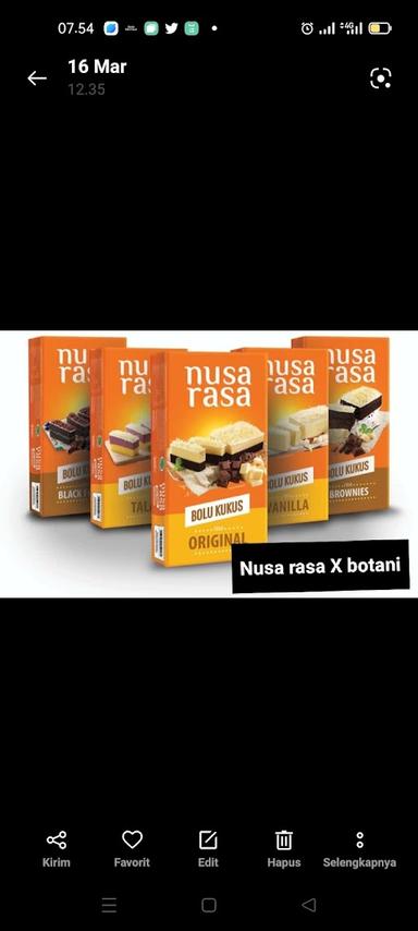 BOLU NUSA RASA X BOTANI