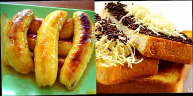 ROTI BAKAR DAN PISANG BAKAR SARI RASA ALUN ALUN KEJAKSAN