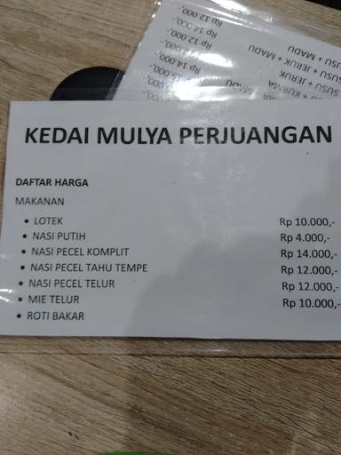 KEDAI MULYA PERJUANGAN (NASI PECEL)