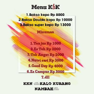 KEDAI BAKSO KEPO