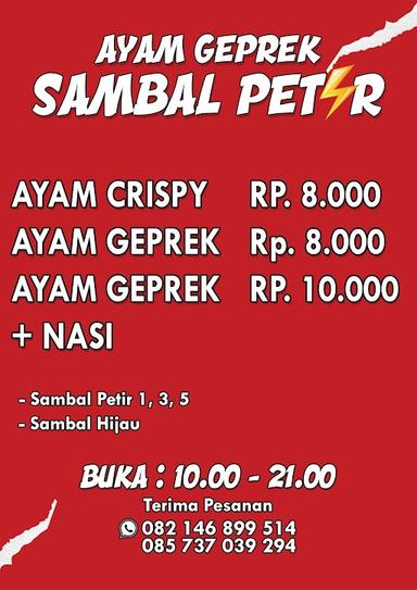 AYAM GEPREK SAMBAL PETIR