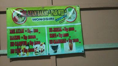 WARUNG BAKSO & MIE AYAM WONOGIRI