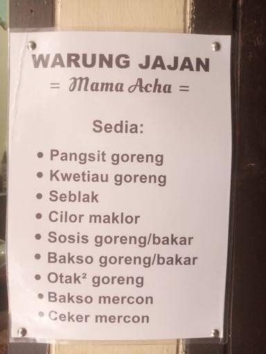 WARUNG JAJAN MAMA ACHA