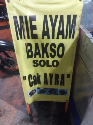 MIE AYAM BAKSO SOLO CAK AYRA