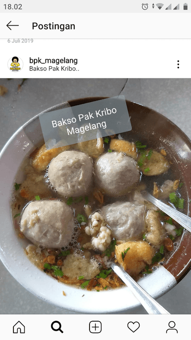 BAKSO PAK KRIBO MAGELANG