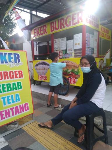 OMAH BULE LEKER. BURGER, KEBAB, TELA, KENTANG