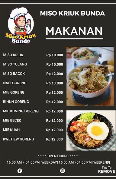 WARUNG MISO KRIUK BUNDA