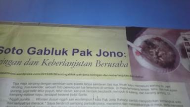 SOTO GABLUK MBAH JONO