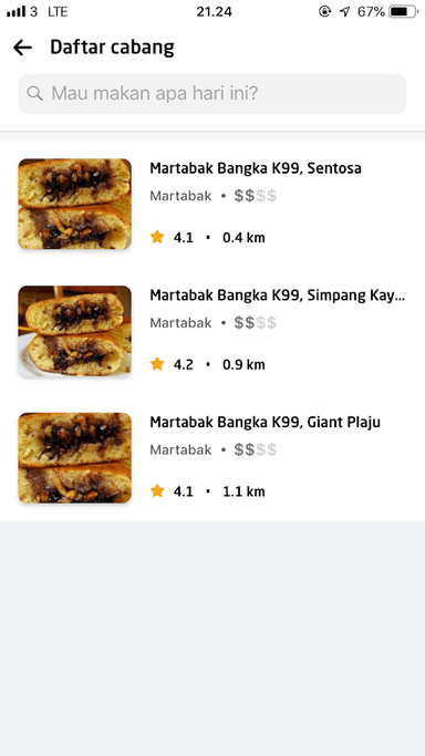 MARTABAK BANGKA K99