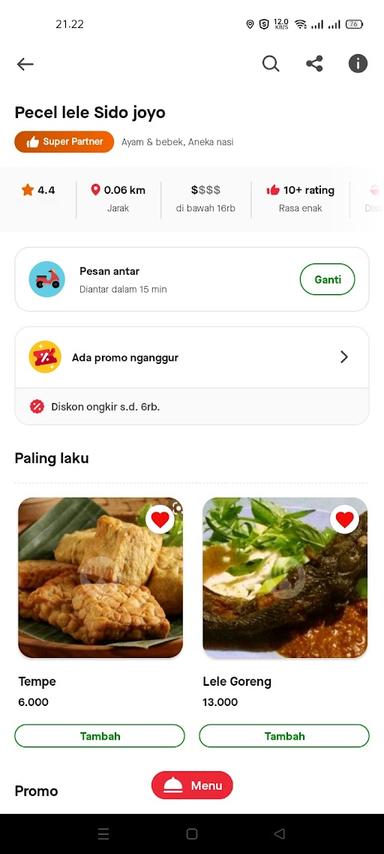 PECEL LELE SIDO JOYO