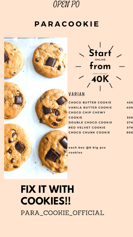 PARA COOKIE OFFICIAL (PRE ORDER ONLY)