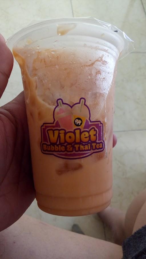 VIOLET BUBBLE AND THAI TEA