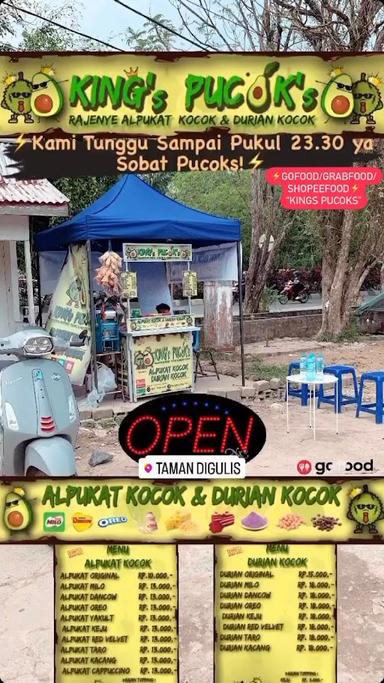 KINGS PUCOKS-RAJENYE ALPUKAT KOCOK & DURIAN KOCOK