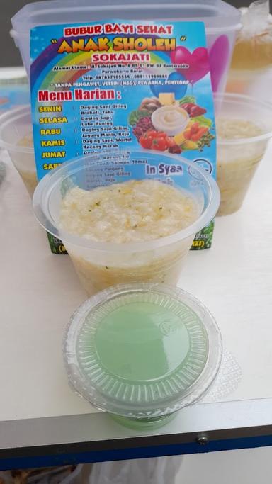 BUBUR BAYI SEHAT 'ANAK SHOLEH' SOKAJATI CABANG JL.PEMUDA