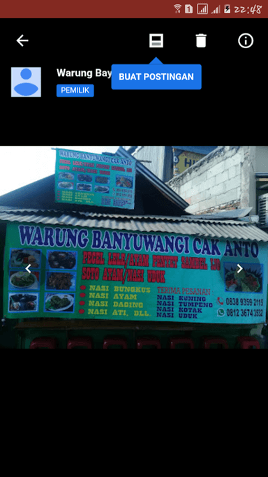 WARUNG BAYUWANGI CAK ANTO