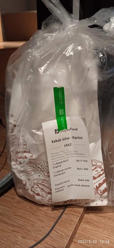 KEBAB GILSS KARTINI/LAKSANA