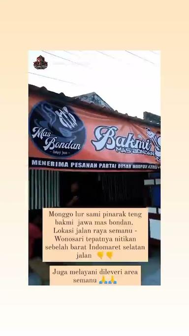 BAKMI JAWA MAS BONDAN