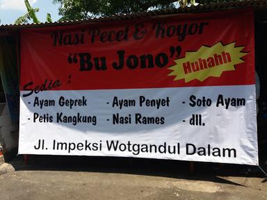 NASI PECEL DAN KOYOR BU JONO