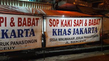 SOP KAKI SAPI & BABAT KHAS JAKARTA PAK IDRIS BANCEUY