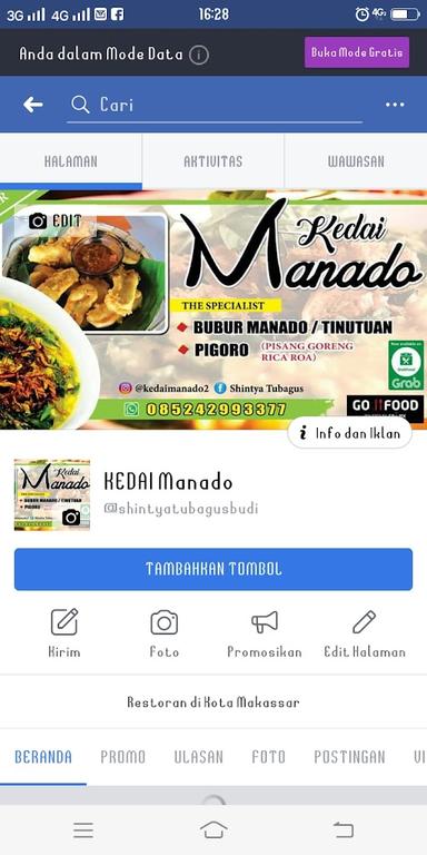 KEDAI MANADO NEW