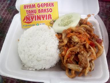 AYAM GEPREK NYINYIR DAN PENYETAN