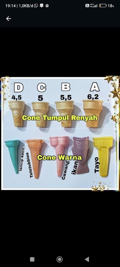 ICE CREAM DAN CONE ES KRIM DEPO 151