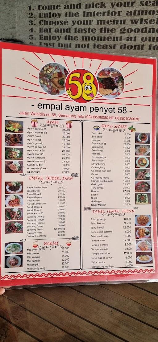 Empal Ayam Penyet 58 review
