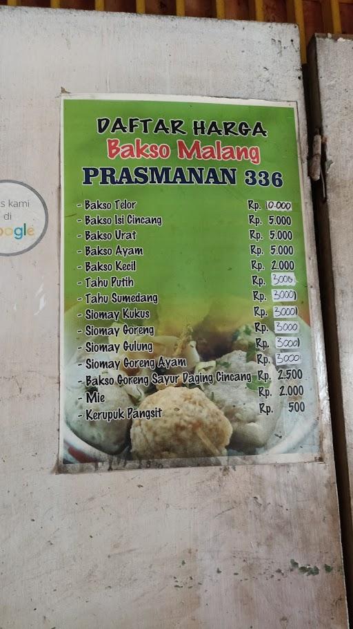 Bakso Malang Prasmanan 336 review