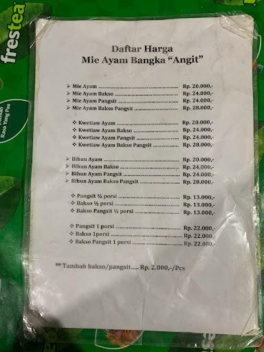 Mie Ayam Bangka Angit review