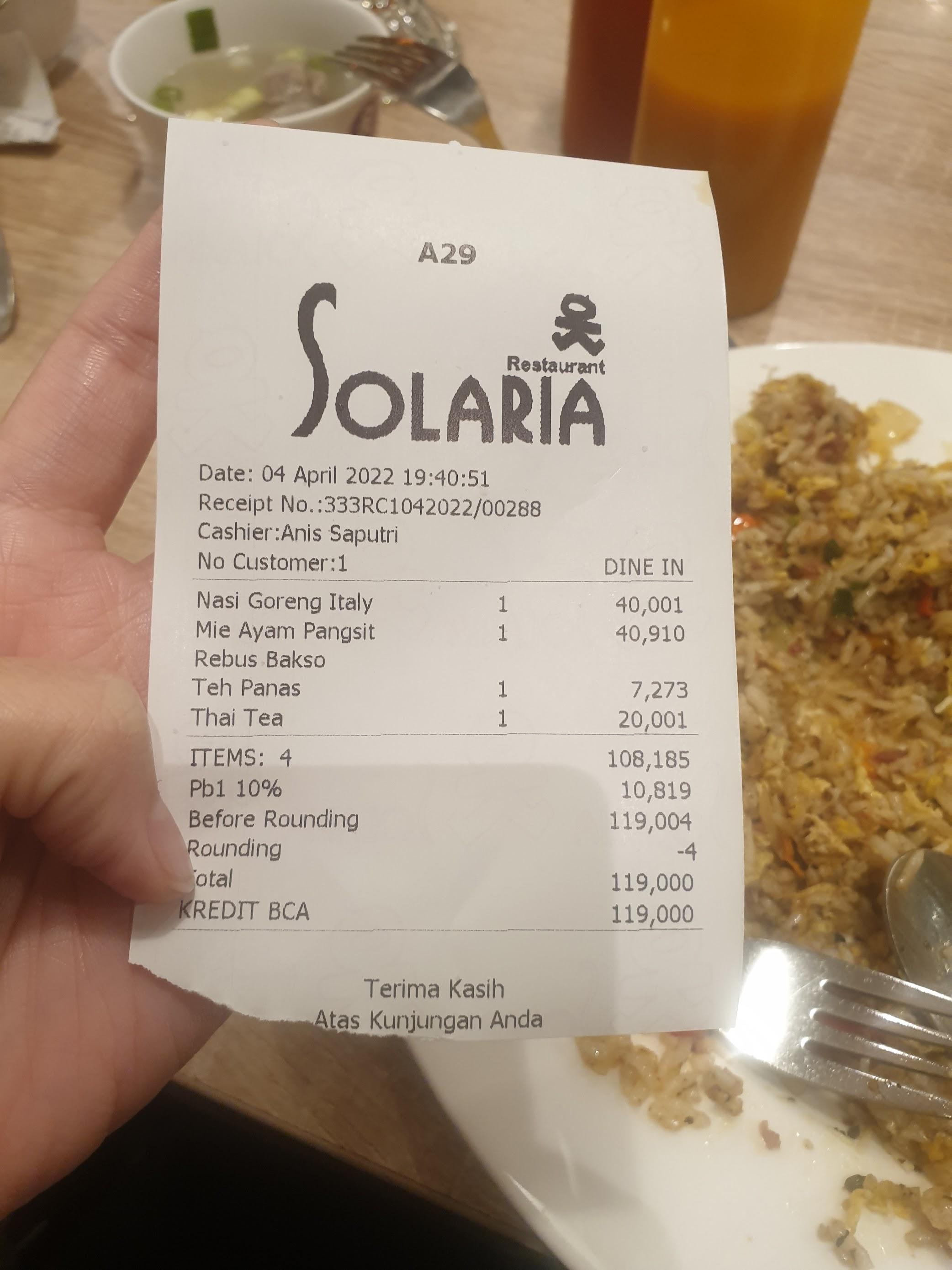 Solaria - Pluit Village Mall review