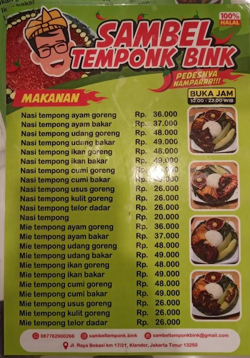 Sambel Temponk Bink review