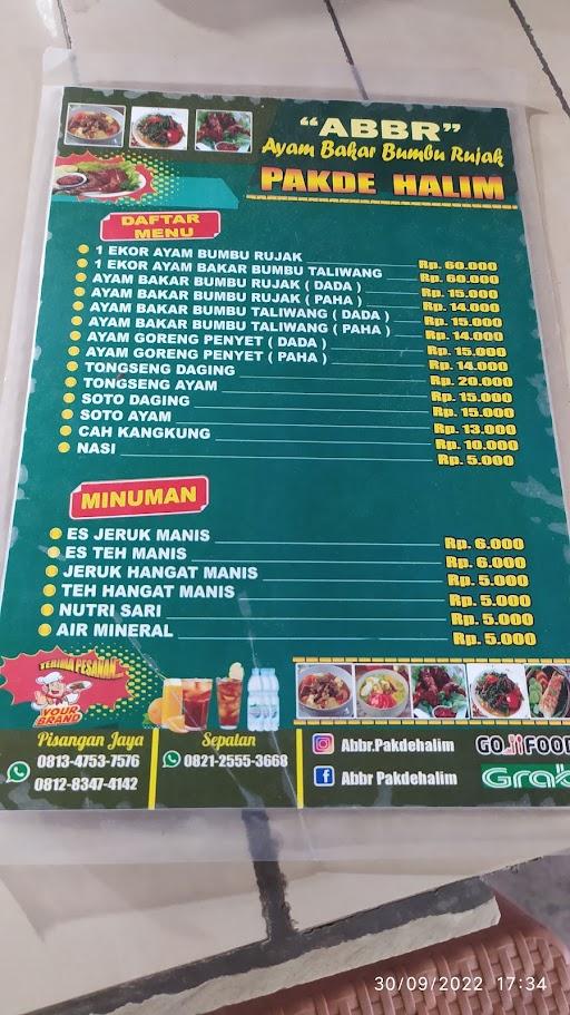 Ayam Bakar Bumbu Rujak Pa'De Halim Pisangan Jaya review